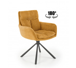Jedálenská otočná stolička K495, Horčicová/Čierna