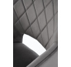 Jedálenská otočná stolička K535, Sivá/Čierna