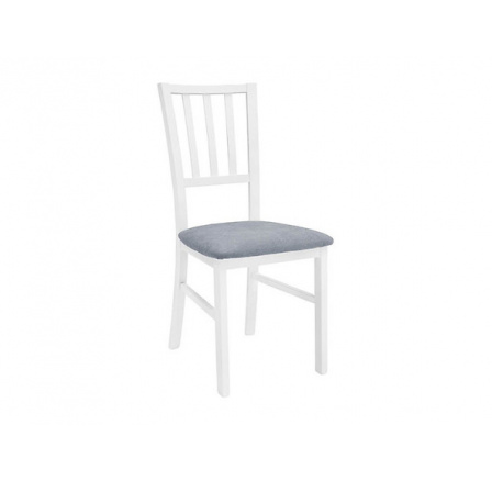 stolička MARYNARZ PIONOWY 2 biela teplá (TX098)/Adel 6 sivá