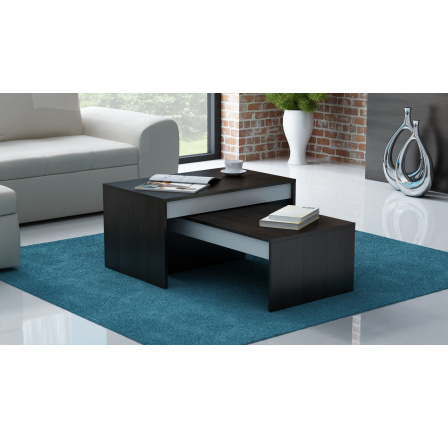 COMET - CONF.Stôl wenge/biela (SZ) (K150-Z)***