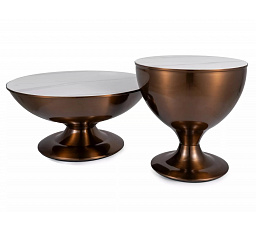 Konferenčné stolíky SALSA, Biela/ Meď