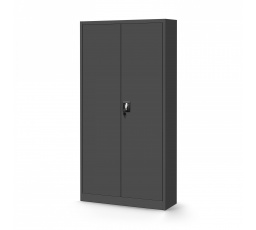 Kancelárska kovová skriňa na dokumenty TOMASZ, 900 x 1850 x 450 mm, antracitová