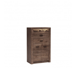 Komoda INDIANAPOLIS I6 Jaseň tmavý