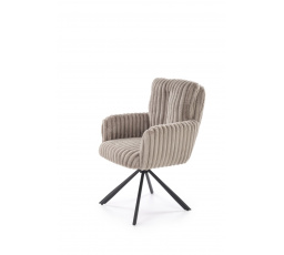 Jedálenská otočná stolička K572, Sivá/Čierna