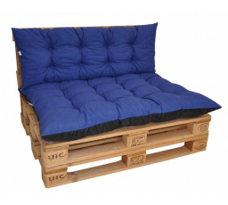 Podušky na paletový nábytok sada Basic - látka modrý melír