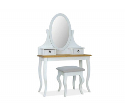 Toaletný stolík POPRAD, medovo hnedá/patinová