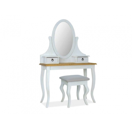 Toaletný stolík POPRAD, medovo hnedá/patinová