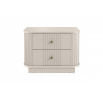 2 x VESPER NOČNÝ STOLÍK 56 2SZ - kašmír mdf / kašmír / zlaté úchyty / sokel
