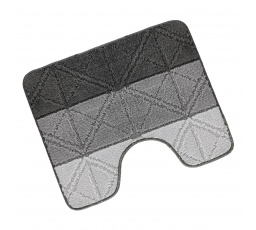 Predložka pred WC 60x50cm Trojuholníky sivé