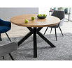 Jedálenský stôl RITMO, dub/čierna