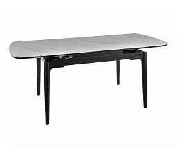 Jedálenský stôl SENTO 120, Biela / Čierna