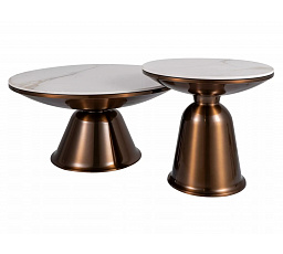 Konferenčný stolík VERA FI75 FI50, efekt mramoru