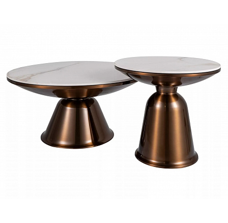 Konferenčný stolík VERA FI75 FI50, efekt mramoru