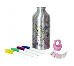 Fľaša na vodu na vyfarbovanie pre deti