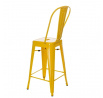 Hoker Paris Back 66cm žltý inšpirovaný Tolix