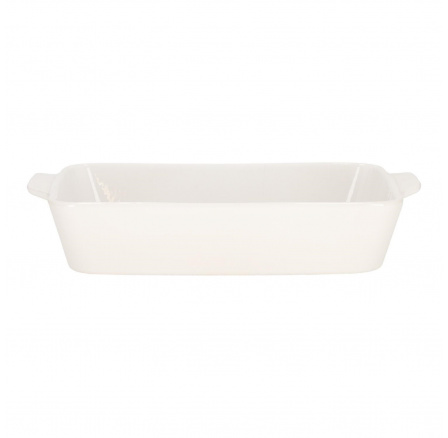 Zapekacia misa Mazzoni 37 cm biela s úchytmi Zapekacia misa Mazzoni 37 cm biela s úchytmi