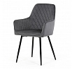 Jídelní židle, šedá, sametová látka, DCH-215 GREY4