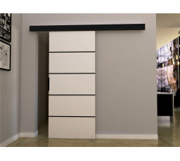 Posuvné dvere STANDART MIX - K100, biela/čierna