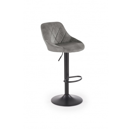 Barová stolička H101, sivý Velvet Barová stolička H101, sivý Velvet