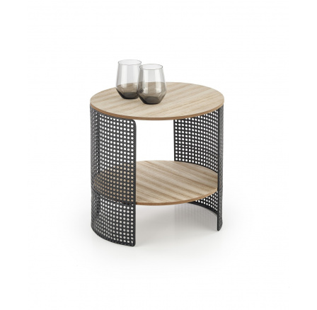 Konferenčný stôl TRAFICA, prírodná/čierna farba