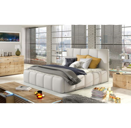 Posteľ Edvige + drevený rošt. + pridať. plyn. + kontakt. 180x200 Mäkká 17 1