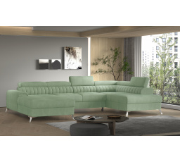 Sedacia súprava v tvare U LACANTE, Poco 100 Pravá