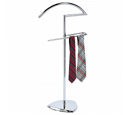 Nemý sluha, výška 105 cm, kovová konštrukcia, lesklý chróm, nosnosť 5 kg