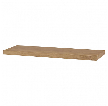 Nástenná polica 80 cm, MDF, 3D dekor prírodný dub, balené v ochrannej fólii