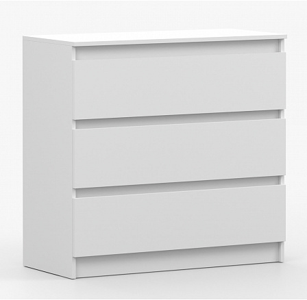 Komoda SOLO - 3S, Biely Mat