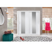 Šatníková skriňa DUCA II - DC2 200, biela Lux
