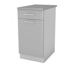 Kuchynská dolná skrinka Femme D40 1D1SZ, sivý lesk