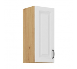 Kuchynská horná skrinka STIPE 30 G 72 1F, Biela/Dub artisan