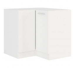 Rohová kuchynská skrinka EDNA 89x89 DN 1F BB, Biela