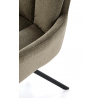 Jedálenská otočná stolička K536, Olivová/Čierna