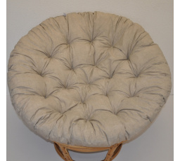 Vankúš deluxe pre kreslo papasan 110 cm - tmavobéžový