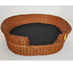 Prútená posteľ 78x63 cm s čalúnením