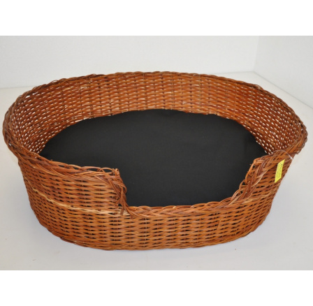 Prútená posteľ 78x63 cm s čalúnením