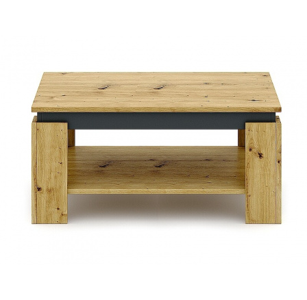 Konferenčný stôl AGAVA 90x50 cm, Artisan Dub/Antracit