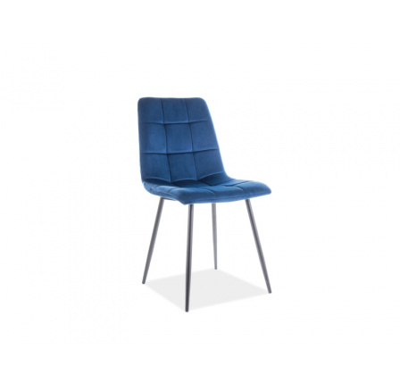 Jedálenská stolička MILA Velvet, modrá Bluvel 86