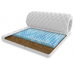 Vrchný matrac Topper - MALTA Kokos/Profilovaná pena RavineBlue, 140x200 cm