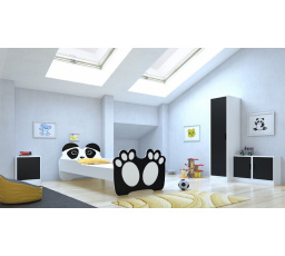 Posteľ s matracom BEAR BLACK 160x80 Čierna