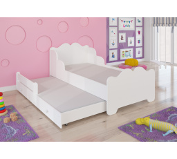Manželská posteľ s matracom XIMENA II 160x80 White