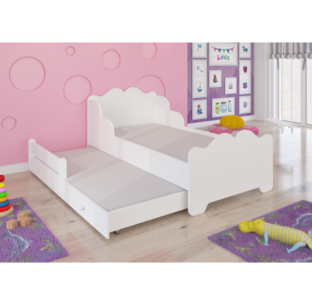 Manželská posteľ s matracom XIMENA II 160x80 White