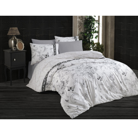 Obliečky francúzske bavlna 220x200,70x90 Aneta white