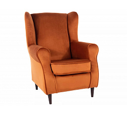 Kreslo BARON VELVET, Škoricový Bluvel 4215/Wenge