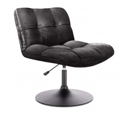 Otočná stolička Anton čierna vintage PU