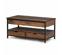 Konferenční stolek se zvedací deskou 100x50x48cm, mdf, old wood, CT-I1201 OLW2