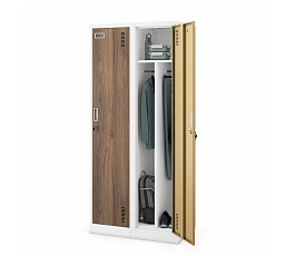 KACPERT skriňa ECO: BIELA RAL9003 + DREVENÝ DEKOR V1800*Š800*H500