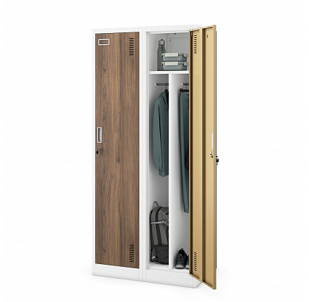 KACPERT skriňa ECO: BIELA RAL9003 + DREVENÝ DEKOR V1800*Š800*H500 KACPERT skriňa ECO: BIELA RAL9003 + DREVENÝ DEKOR V1800*Š800*H500