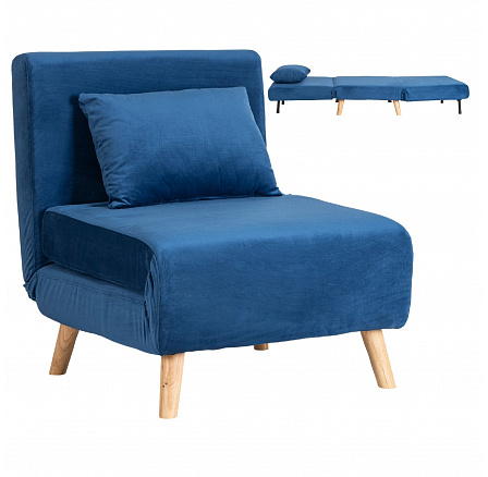 Rozkladacie kreslo MARRY Modrý